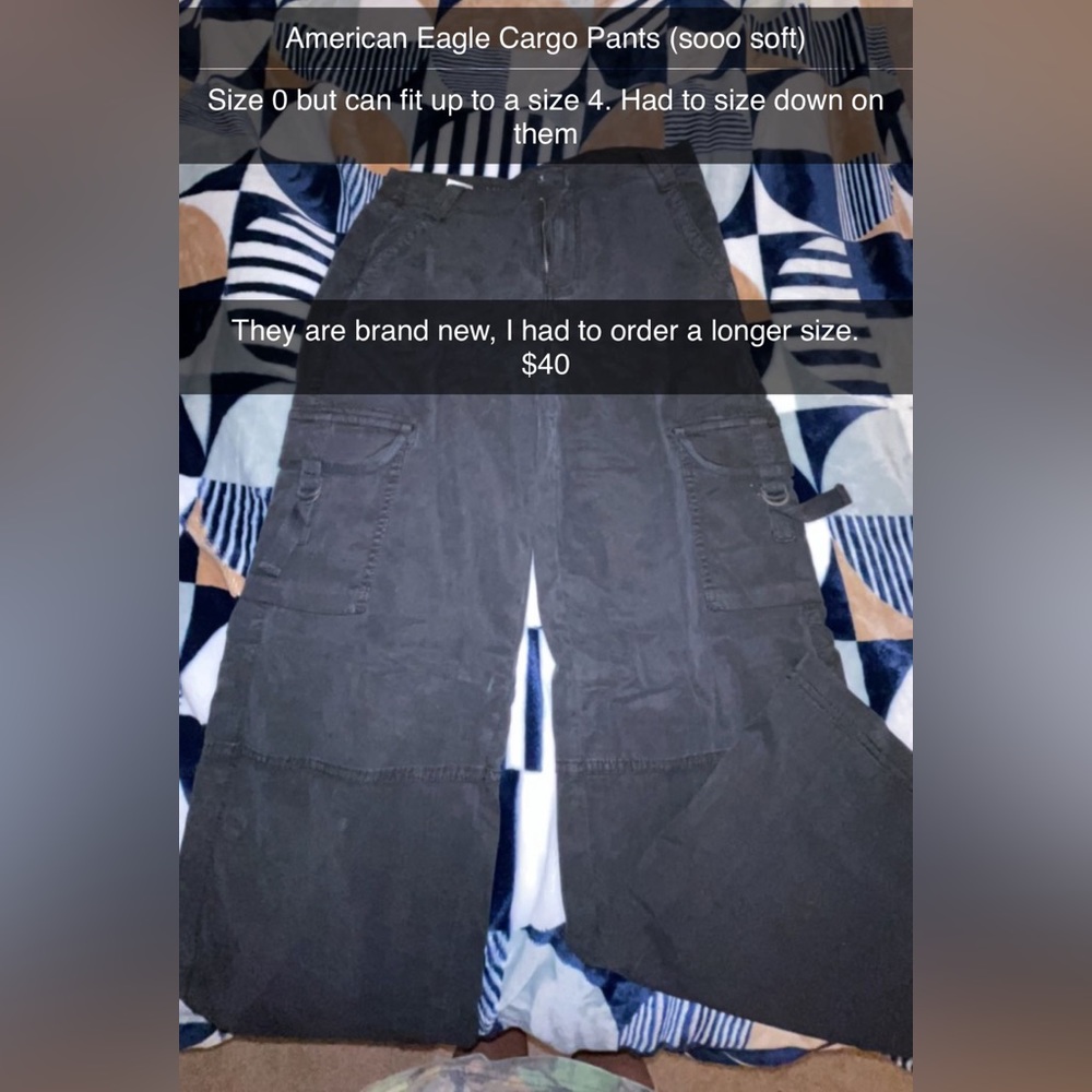 American Eagle Dreamt Drape Cargo Pants